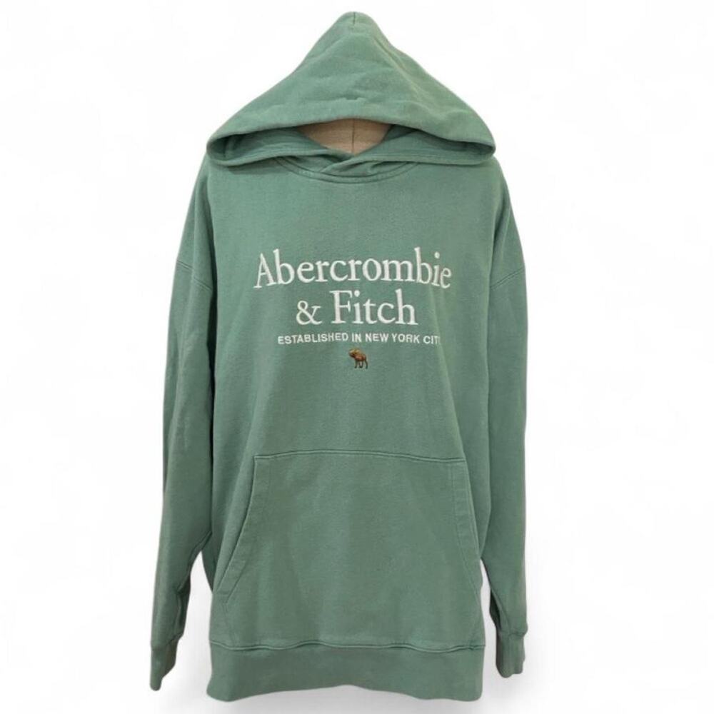 Abercrombie & Fitch soft fleece green hoodie in XL